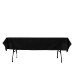 Polyester Tablecloth 60"Ã—84" Black â€“ Rectangle, Washable & Wrinkle - Resistant, Perfect for Parties - Bell Racket Store