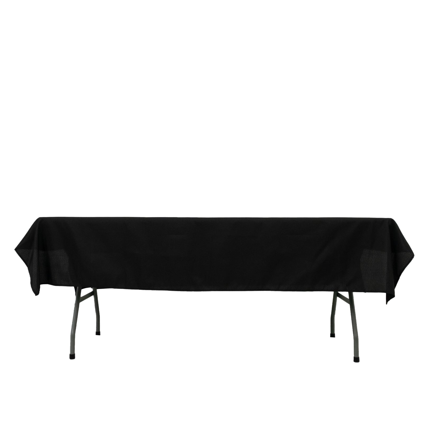 Polyester Tablecloth 60"Ã—84" Black â€“ Rectangle, Washable & Wrinkle - Resistant, Perfect for Parties - Bell Racket Store