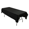 Polyester Tablecloth 60"Ã—84" Black â€“ Rectangle, Washable & Wrinkle - Resistant, Perfect for Parties - Bell Racket Store