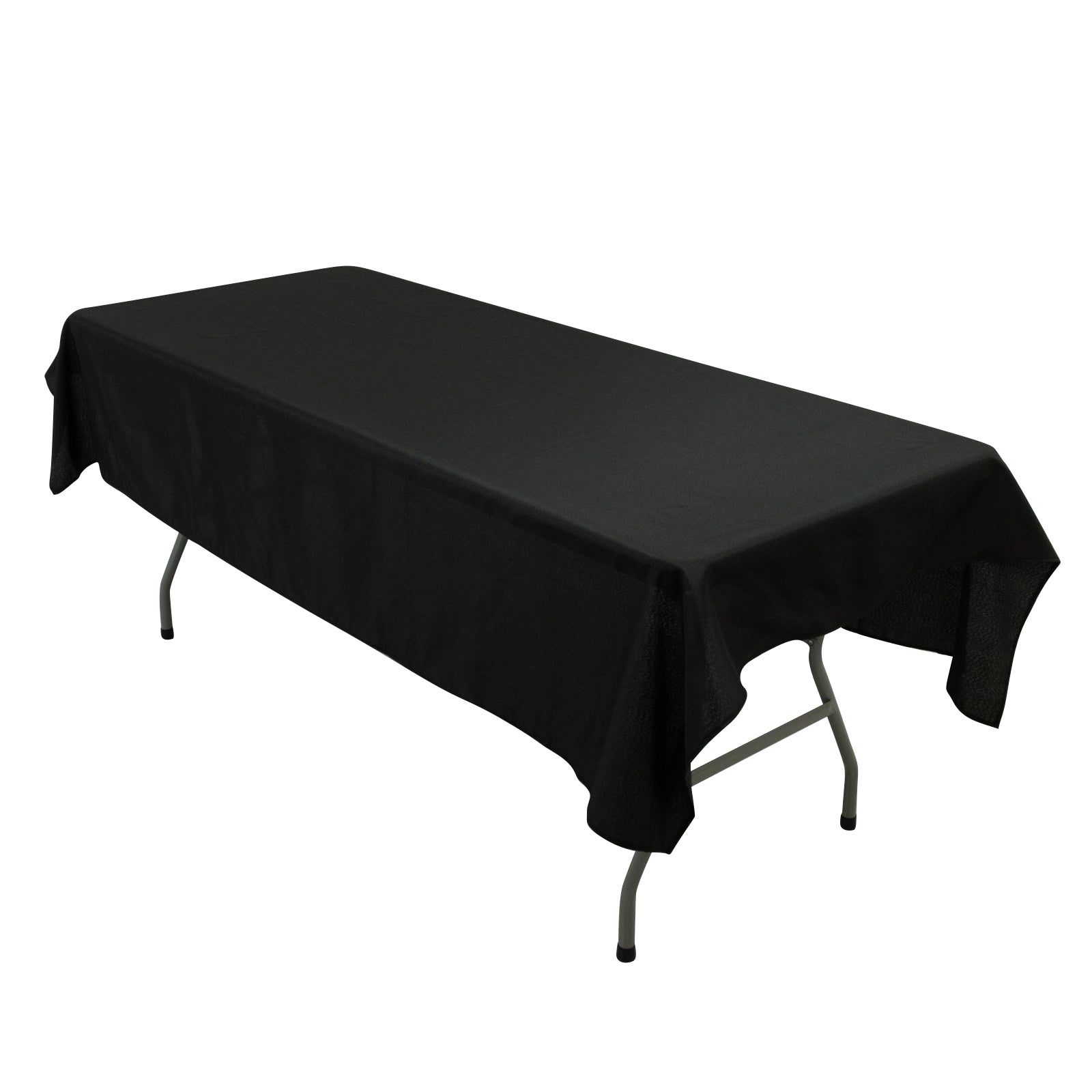 Polyester Tablecloth 60"Ã—84" Black â€“ Rectangle, Washable & Wrinkle - Resistant, Perfect for Parties - Bell Racket Store