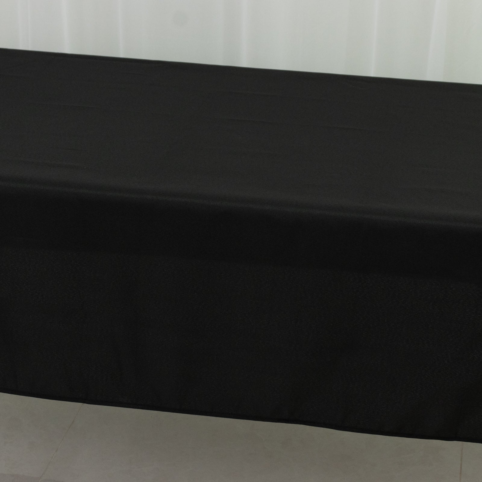 Polyester Tablecloth 60"Ã—84" Black â€“ Rectangle, Washable & Wrinkle - Resistant, Perfect for Parties - Bell Racket Store
