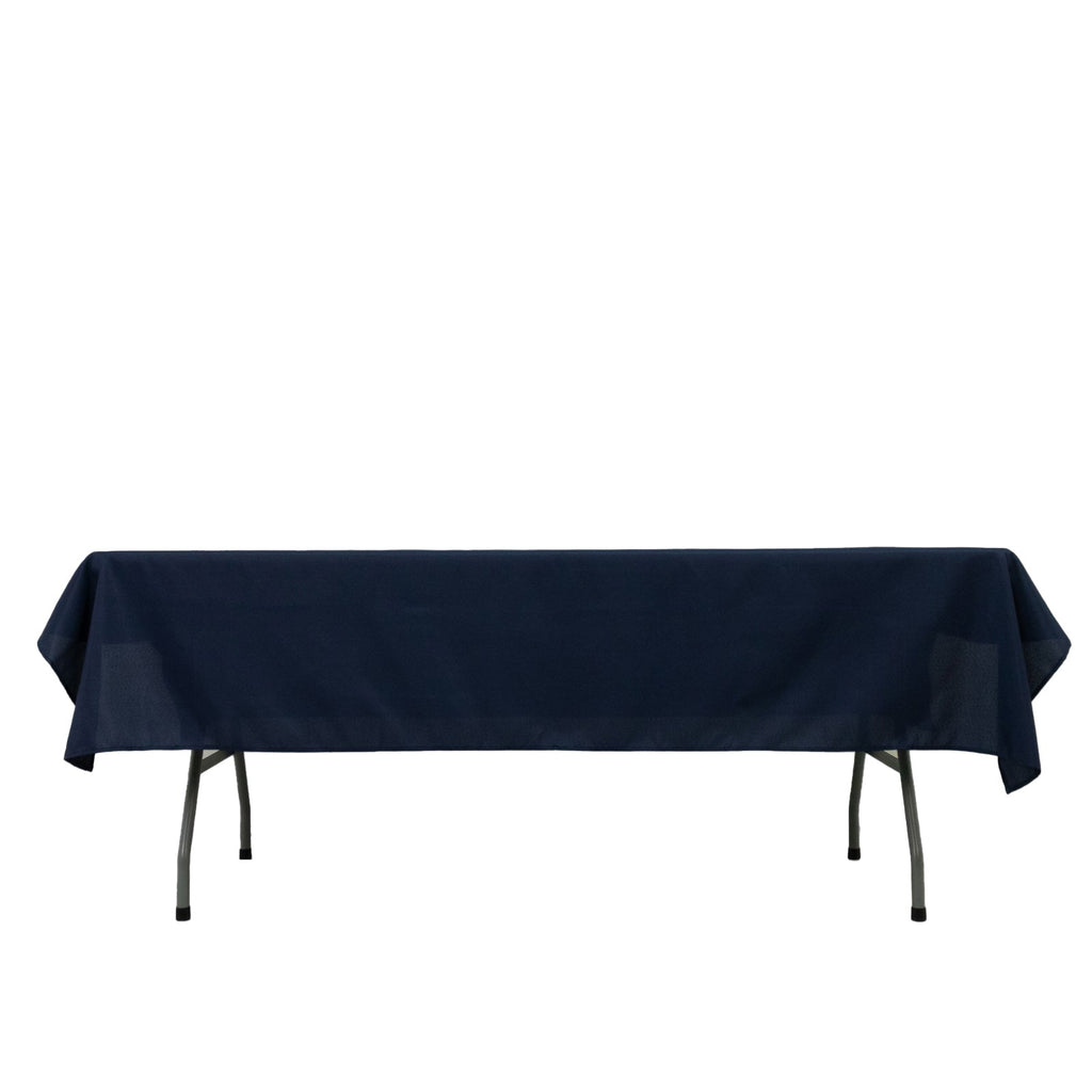Polyester Tablecloth 60"Ã—84" Navy Blue â€“ Rectangle, Washable & Wrinkle - Resistant, Perfect for Parties - Bell Racket Store