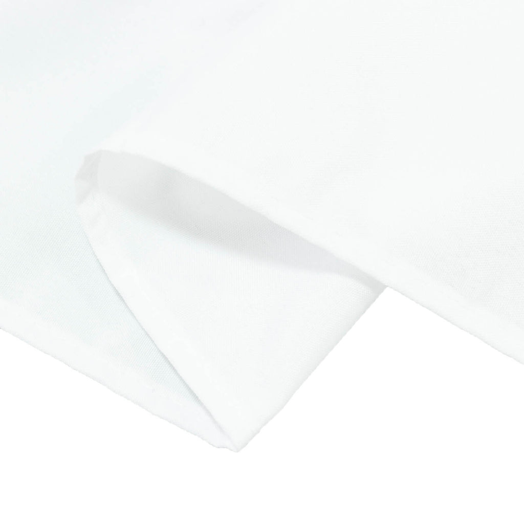 Polyester Tablecloth 60"Ã—84" White â€“ Rectangle, Washable & Wrinkle - Resistant, Perfect for Parties - Bell Racket Store