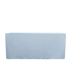 Fitted Polyester 72"x30" Rectangle Tablecloth Dusty Blue - Durable Table Cover