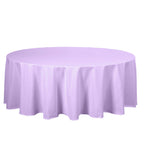 Polyester 108" Round Tablecloth Lavender Lilac - Wrinkle-Resistant Table Cover