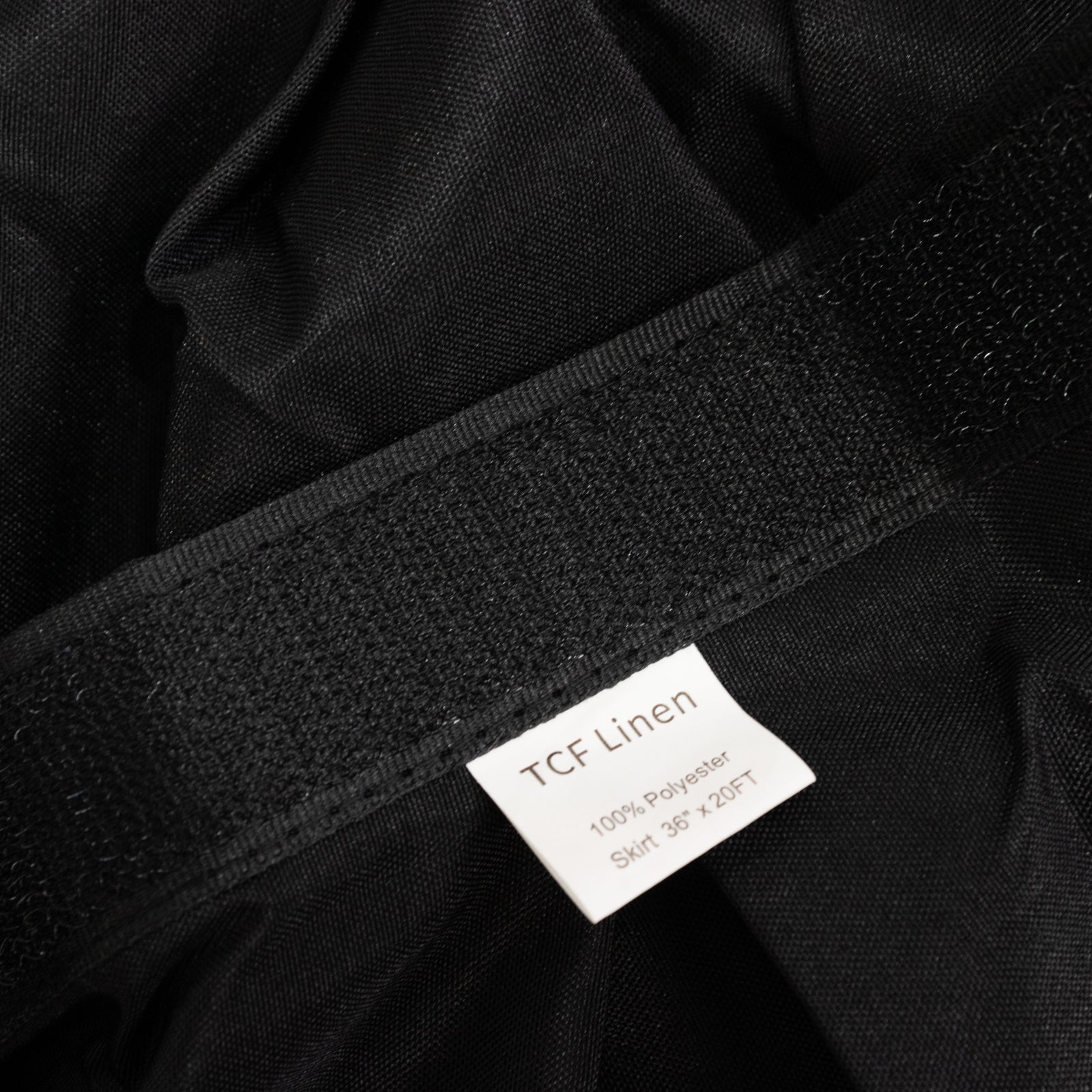 Portable Stage Skirt Black Polyester Platform Skirting Cloth for Events, Performances & Wedding Staging - 36"x20ft - Bell Racket Store