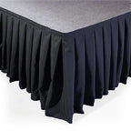 Portable Stage Skirt Black Polyester Platform Skirting Cloth for Events, Performances & Wedding Staging - 36"x20ft - Bell Racket Store