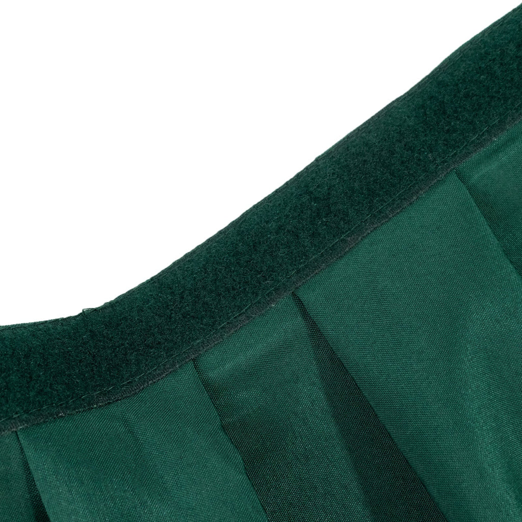 Portable Stage Skirt Hunter Emerald Green Polyester Platform Skirting Cloth for Events, Performances & Wedding Staging - 16"x10ft - Bell Racket Store