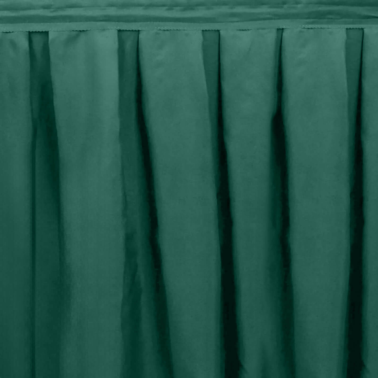 Portable Stage Skirt Hunter Emerald Green Polyester Platform Skirting Cloth for Events, Performances & Wedding Staging - 24"x20ft - Bell Racket Store