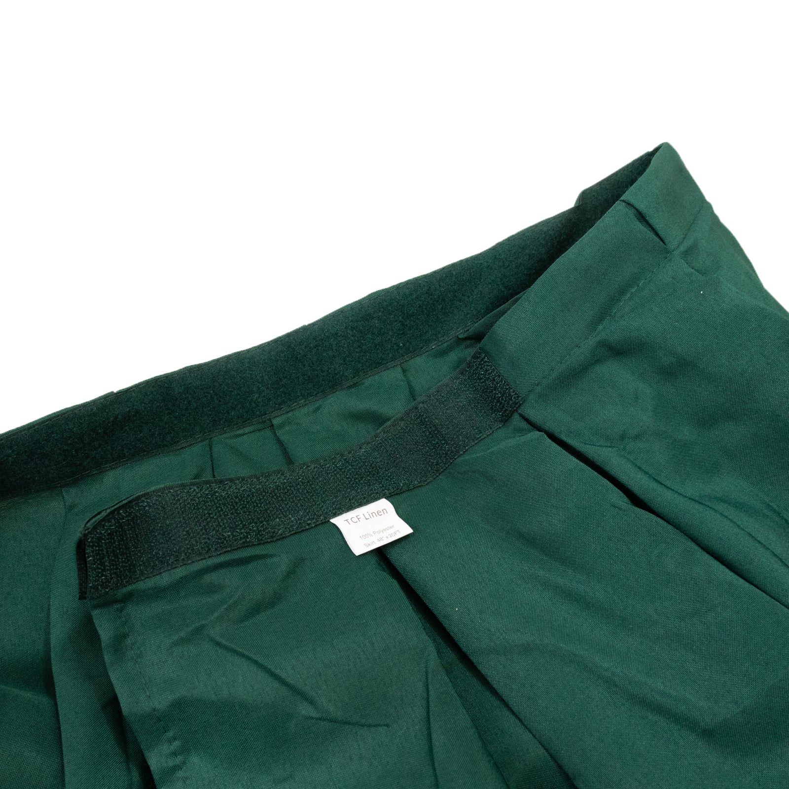 Portable Stage Skirt Hunter Emerald Green Polyester Platform Skirting Cloth for Events, Performances & Wedding Staging - 48"x20ft - Bell Racket Store