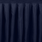 Portable Stage Skirt Navy Blue Polyester Platform Skirting Cloth for Events, Performances & Wedding Staging - 24"x20ft - Bell Racket Store