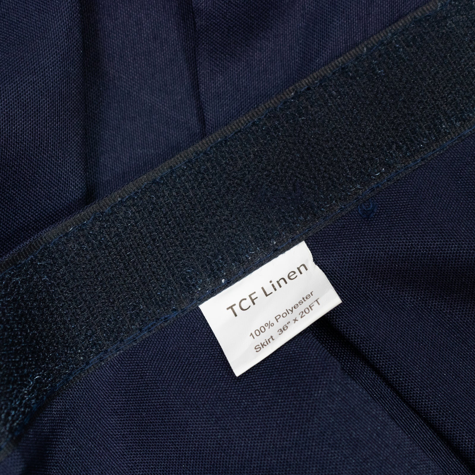 Portable Stage Skirt Navy Blue Polyester Platform Skirting Cloth for Events, Performances & Wedding Staging - 36"x20ft - Bell Racket Store