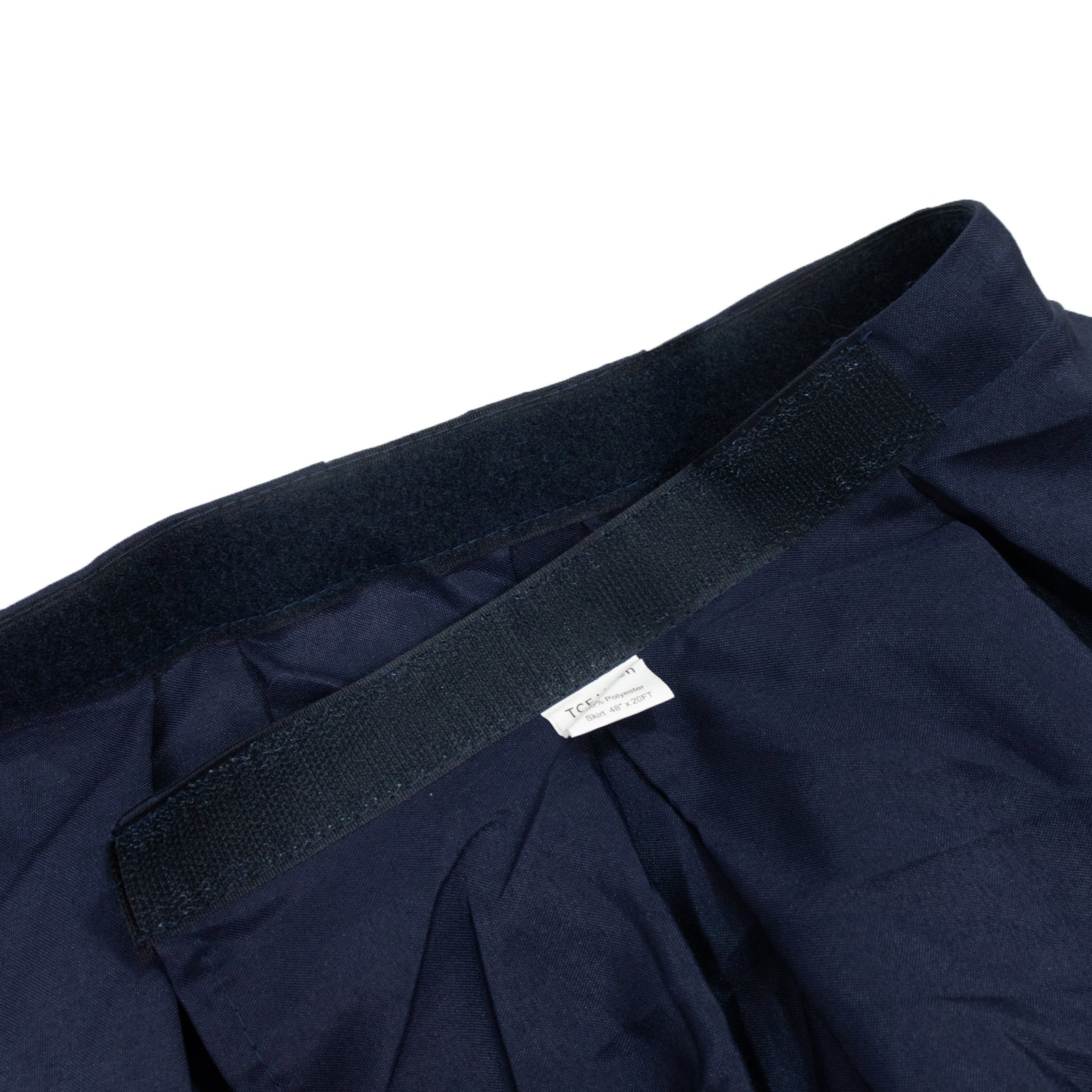 Portable Stage Skirt Navy Blue Polyester Platform Skirting Cloth for Events, Performances & Wedding Staging - 48"x20ft - Bell Racket Store