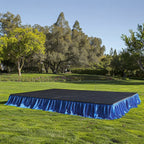 Portable Stage Skirt Royal Blue Polyester Platform Skirting Cloth for Events, Performances & Wedding Staging - 16"x10ft - Bell Racket Store