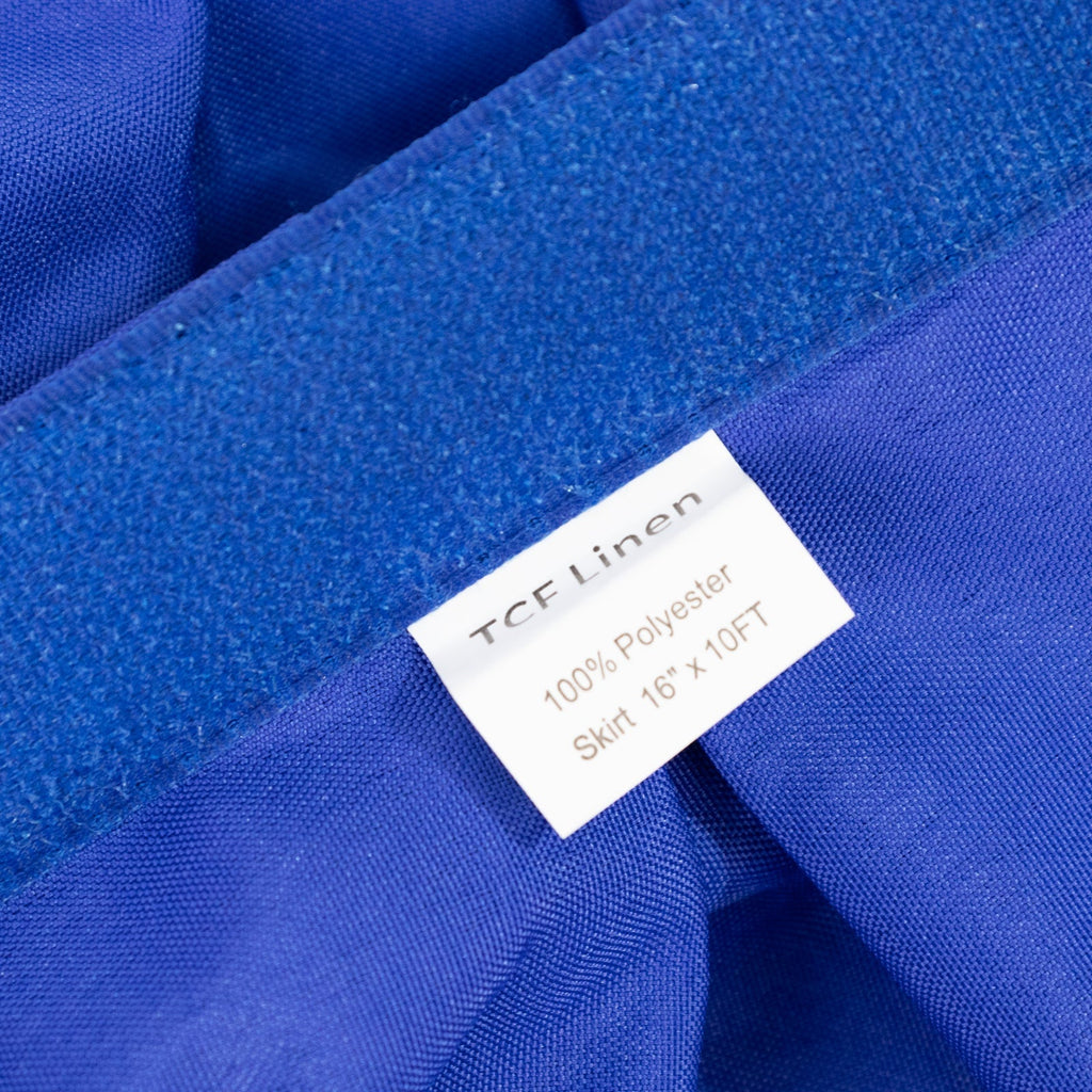 Portable Stage Skirt Royal Blue Polyester Platform Skirting Cloth for Events, Performances & Wedding Staging - 16"x10ft - Bell Racket Store