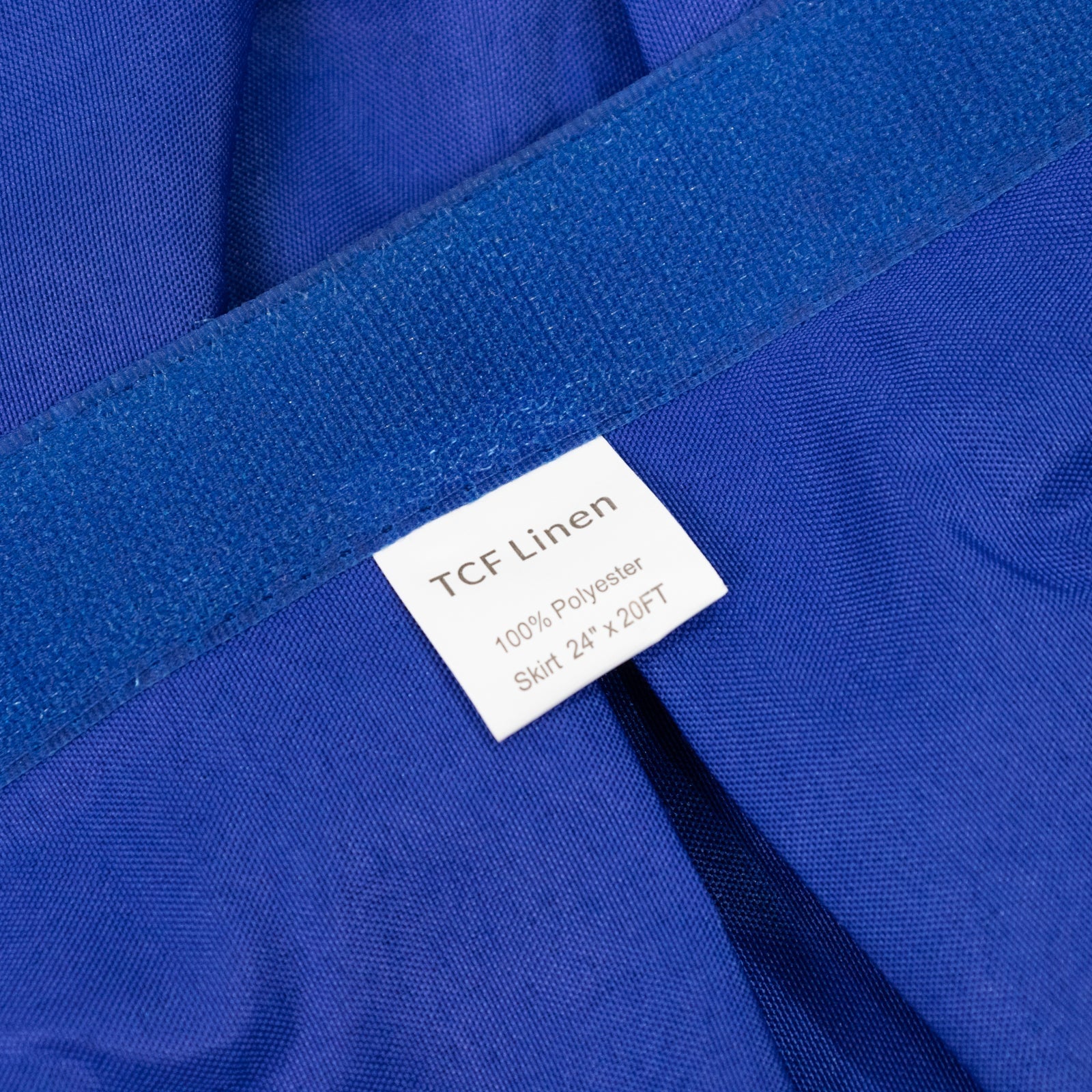 Portable Stage Skirt Royal Blue Polyester Platform Skirting Cloth for Events, Performances & Wedding Staging - 24"x20ft - Bell Racket Store