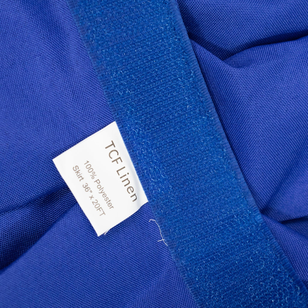 Portable Stage Skirt Royal Blue Polyester Platform Skirting Cloth for Events, Performances & Wedding Staging - 36"x20ft - Bell Racket Store