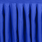 Portable Stage Skirt Royal Blue Polyester Platform Skirting Cloth for Events, Performances & Wedding Staging - 36"x20ft - Bell Racket Store