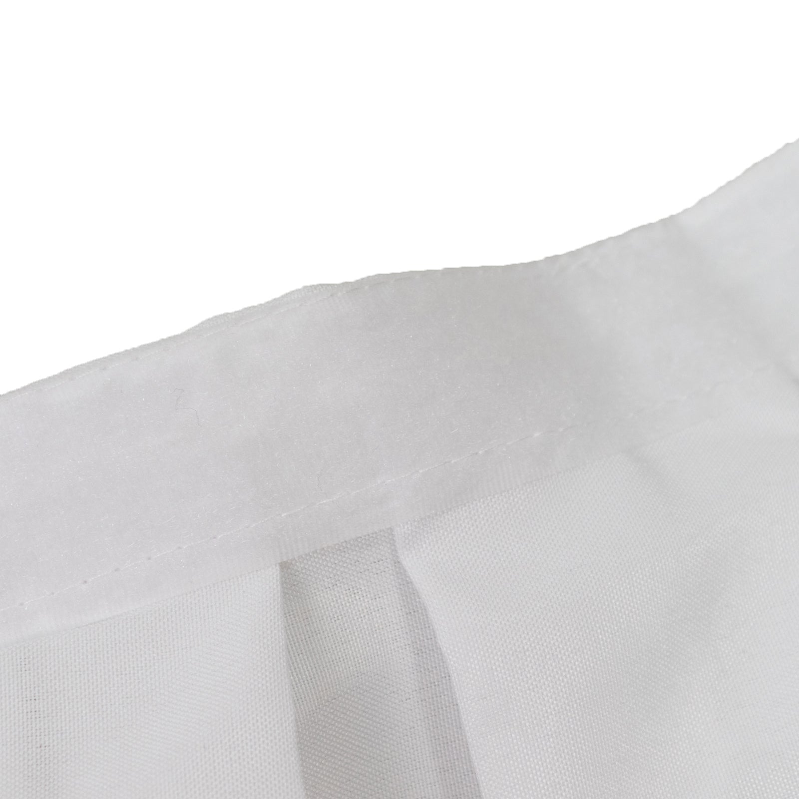 Portable Stage Skirt White Polyester Platform Skirting Cloth for Events, Performances & Wedding Staging - 24"x20ft - Bell Racket Store