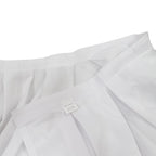Portable Stage Skirt White Polyester Platform Skirting Cloth for Events, Performances & Wedding Staging - 48"x20ft - Bell Racket Store
