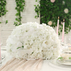 Pre - Arranged Silk Rose Wedding Centerpiece, Ivory Artificial Rose Flower Balls Arrangement Table Decor - 20" - Bell Racket Store