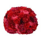 Pre - Arranged Silk Rose Wedding Centerpiece, Red Artificial Rose Flower Balls Arrangement Table Decor - 20" - Bell Racket Store
