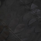 Taffeta 54"x54" Square Tablecloth Black 3D Leaf Petal Table Cover
