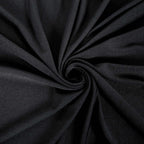 Spandex Rectangle 96"x30" Tablecloth Top Cover Black - Stretchy, Wrinkle Free & Fitted Table Topper