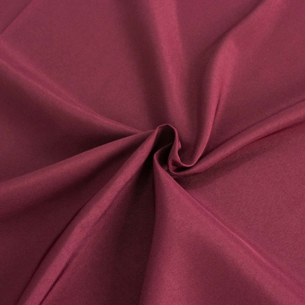 Premium Polyester 90"x156" Rectangle Tablecloth Burgundy - Seamless 220GSM Stain-Resistant Table Cover