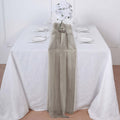 Chiffon 6ft Table Runner Natural - Flowy & Lightweight Table Decor