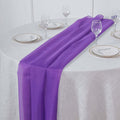 Chiffon 6ft Table Runner Purple - Flowy & Lightweight Table Decor