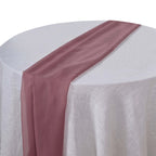Chiffon 6ft Table Runner Mauve/Cinnamon Rose - Flowy & Lightweight Table Decor