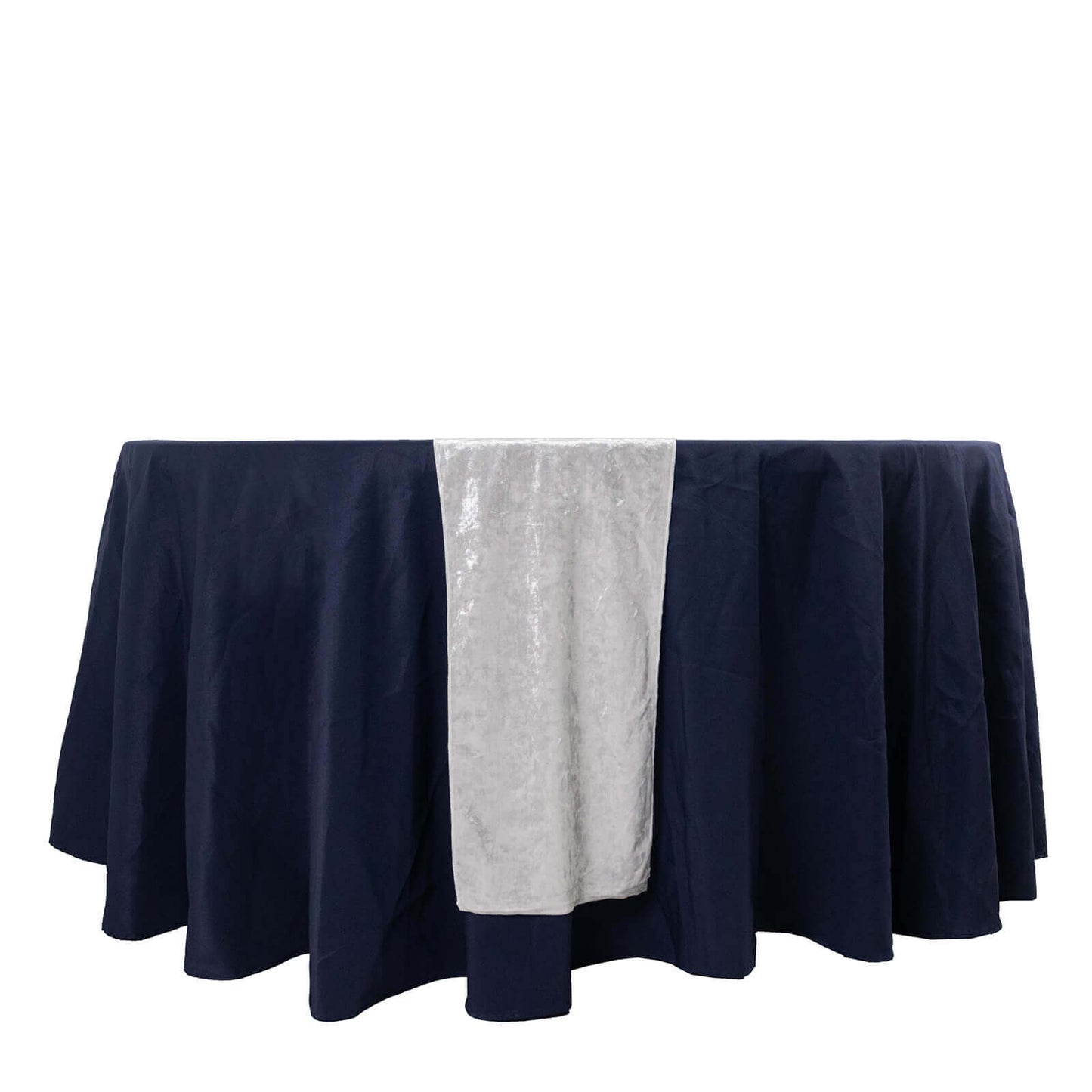 Premium Crushed Velvet 12"x108" Table Runner White - Soft & Wrinkle - Resistant Table Linen for Events - Bell Racket Store