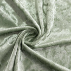Premium Crushed Velvet 60"x102" Rectangle Tablecloth Sage Green - Reusable Soft Table Cover - Bell Racket Store