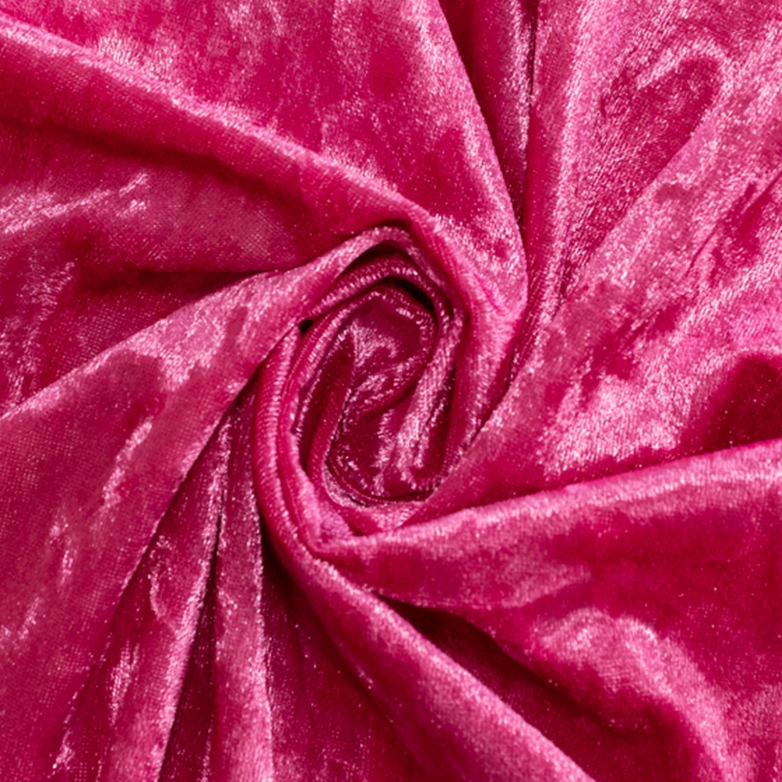 Premium Crushed Velvet 90"x132" Rectangle Tablecloth Fuchsia - Reusable Soft & Seamless Table Cover - Bell Racket Store