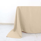 Polyester Square 90"x90" Tablecloth Nude - Wrinkle-Resistant & Durable Table Cover