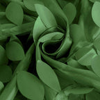 Taffeta 90"x90" Table Overlay Square Tablecloth Green - Leaf Petal Design for Stylish Celebrations