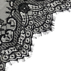 Premium Lace Fabric 15"x117" Table Runner Black - Scalloped Lace Elegance - Bell Racket Store