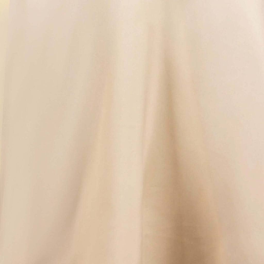 Premium Polyester 108" Round Tablecloth Beige - Wrinkle - Resistant 220GSM Table Cover - Bell Racket Store