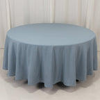 Premium Polyester 108" Round Tablecloth Dusty Blue - Wrinkle - Resistant 220GSM Table Cover - Bell Racket Store