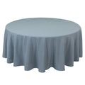 Premium Polyester 108" Round Tablecloth Dusty Blue - Wrinkle - Resistant 220GSM Table Cover - Bell Racket Store