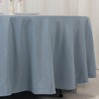 Premium Polyester 108" Round Tablecloth Dusty Blue - Wrinkle - Resistant 220GSM Table Cover - Bell Racket Store