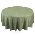 Premium Polyester 108" Round Tablecloth Dusty Sage Green - Wrinkle - Resistant 220GSM Table Cover - Bell Racket Store