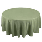 Premium Polyester 108" Round Tablecloth Dusty Sage Green - Wrinkle - Resistant 220GSM Table Cover - Bell Racket Store
