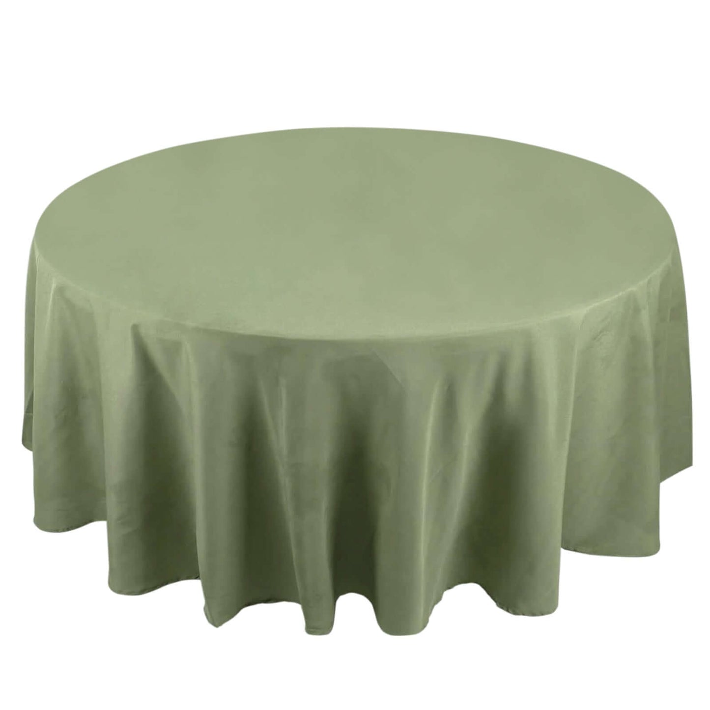 Premium Polyester 108" Round Tablecloth Dusty Sage Green - Wrinkle - Resistant 220GSM Table Cover - Bell Racket Store