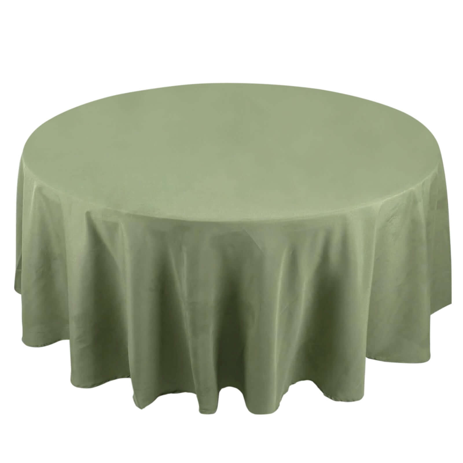 Premium Polyester 108" Round Tablecloth Dusty Sage Green - Wrinkle - Resistant 220GSM Table Cover - Bell Racket Store