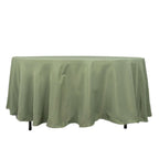 Premium Polyester 108" Round Tablecloth Dusty Sage Green - Wrinkle - Resistant 220GSM Table Cover - Bell Racket Store