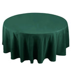 Premium Polyester 108" Round Tablecloth Hunter Emerald Green - Wrinkle-Resistant 220GSM Table Cover