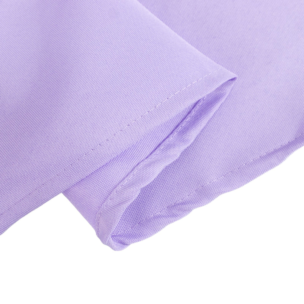 Premium Polyester 108" Round Tablecloth Lavender Lilac - Wrinkle - Resistant 220GSM Table Cover - Bell Racket Store