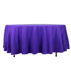 Premium Polyester 108" Round Tablecloth Purple - Wrinkle - Resistant 220GSM Table Cover - Bell Racket Store